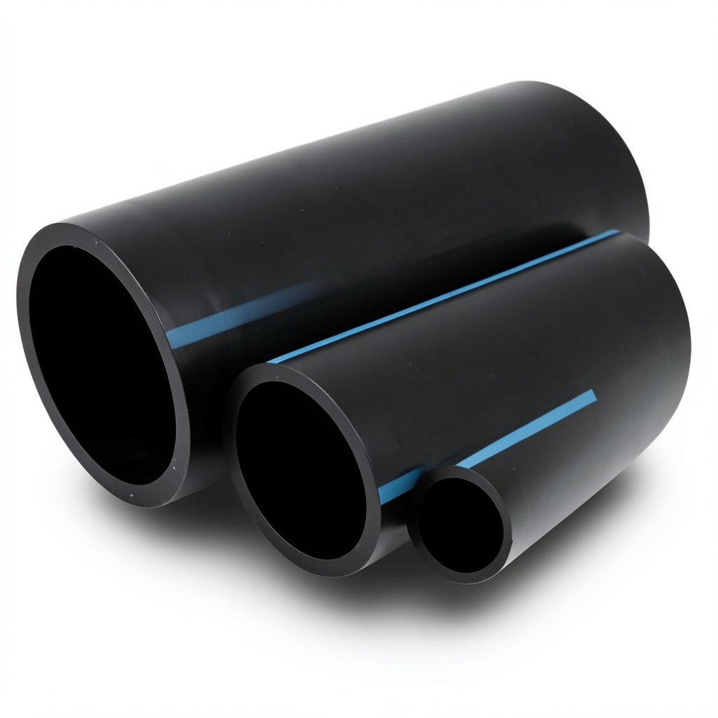 NPF HDPE Pipes Pressure 16 Bar Outside Diameter 110 mm Thickness 8.2 mm Black
