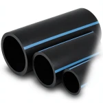 مواسير HDPE الوطني لشبكات المياه ضغط 16 بار قطر خارجي 32 مم سمك 2.4 مم أسود