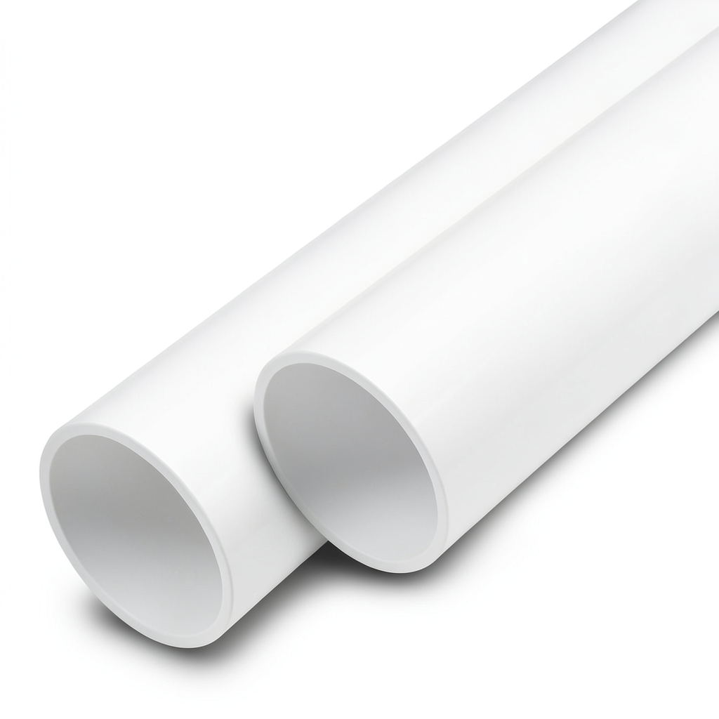 مواسير UPVC ضغط 16 بار قطر خارجي 20 مم سمك 1.5 مم لون أبيض
