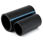مواسير HDPE الوطني لشبكات المياه ضغط 16 بار قطر خارجي 50 مم سمك 3.7 مم أسود