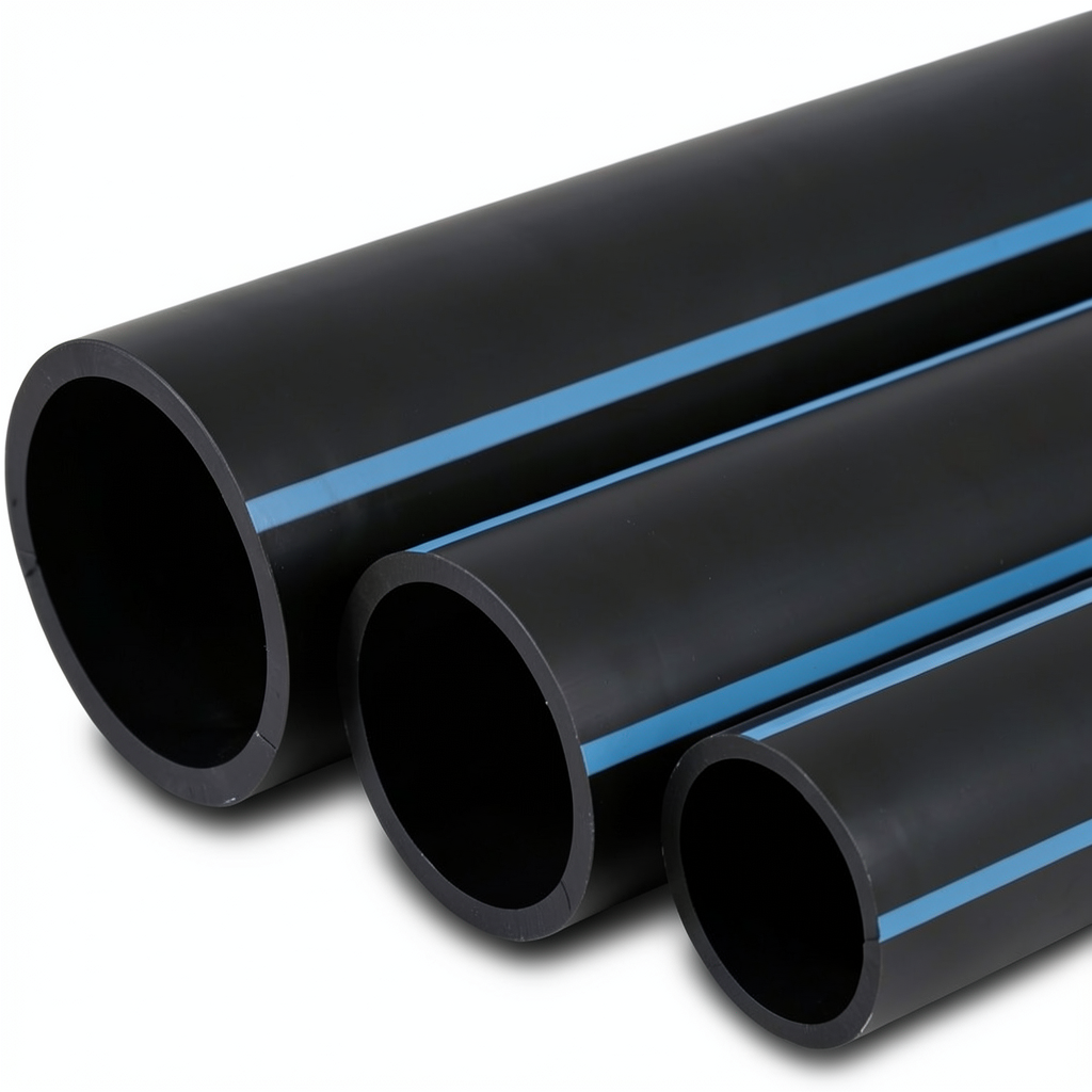 NPF HDPE Pipes Pressure 16 Bar Outside Diameter 225 mm Thickness 16.7 mm Black