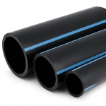 مواسير HDPE الوطني ضغط 16 بار قطر خارجي 90 مم سمك 6.7 مم أسود