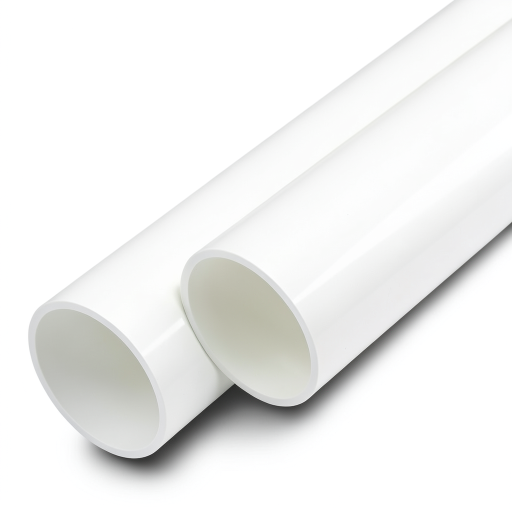 أنابيب UPVC ضغط 16 بار قطر خارجي 50 مم سمك 3.7 مم لون أبيض