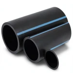 أنابيب HDPE الوطني للضغط العالي 10 بار، قطر 450 مم، سمك 21.5 مم، أسود