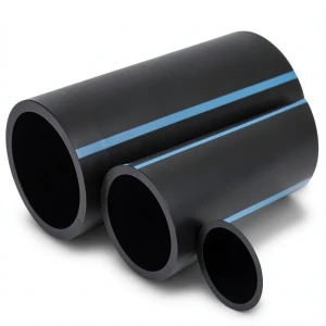 أنابيب HDPE الوطني للضغط العالي 10 بار، قطر 450 مم، سمك 21.5 مم، أسود