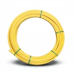 HDPE Plastic Coil Pipe  PN 4.8 Bar [PE 80] OD 16 mm Thickness 2.3 mm Color Yellow | Almona Factory