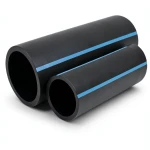 مواسير HDPE الوطني لضغط 16 بار قطر خارجي 180 مم سمك 13.4 مم لون أسود
