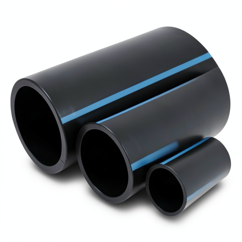 أنابيب HDPE الوطني ضغط 10 بار قطر خارجي 630 مم سمك 30 مم لون أسود
