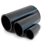 مواسير HDPE الوطني لشبكات المياه ضغط 16 بار قطر خارجي 225 مم سمك 16.7 مم لون أسود