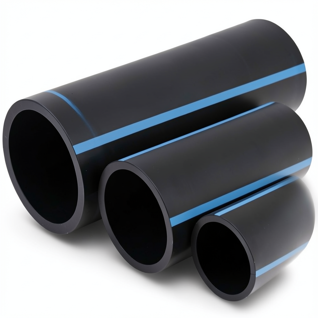 مواسير HDPE الوطني ضغط 16 بار قطر خارجي 16 مم سمك 1.2 مم لون أسود