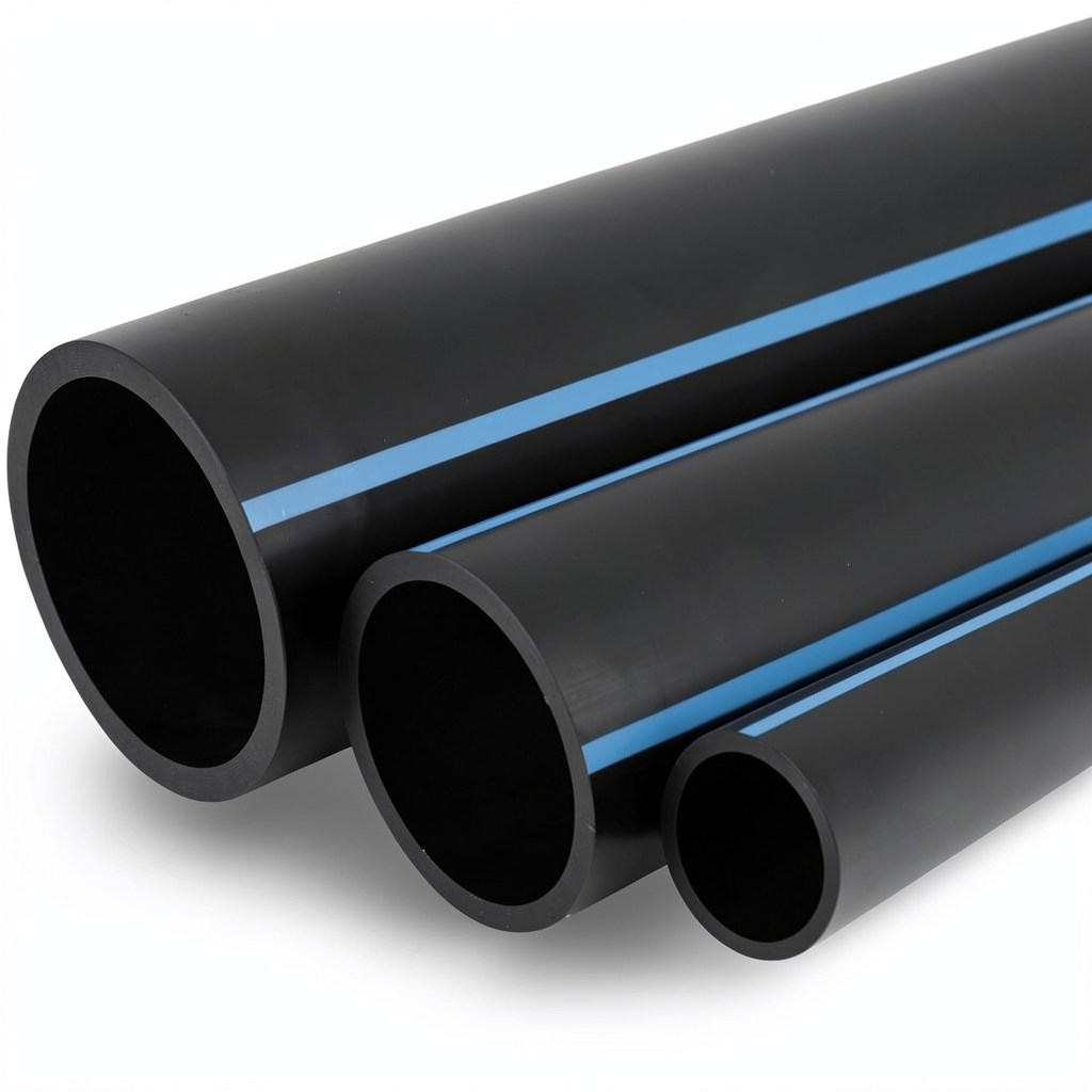 NPF HDPE Pipes Pressure 16 Bar Diameter 20 mm Thickness 1.5 mm Black