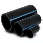 مواسير HDPE الوطني ضغط 16 بار قطر خارجي 90 مم سمك 6.7 مم أسود