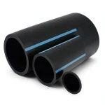 أنابيب HDPE NPF ضغط 16 بار قطر خارجي 110 مم سمك 8.2 مم لون أسود
