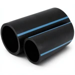 مواسير HDPE الوطني لشبكات المياه ضغط 16 بار قطر خارجي 125 مم سمك 9.3 مم لون أسود