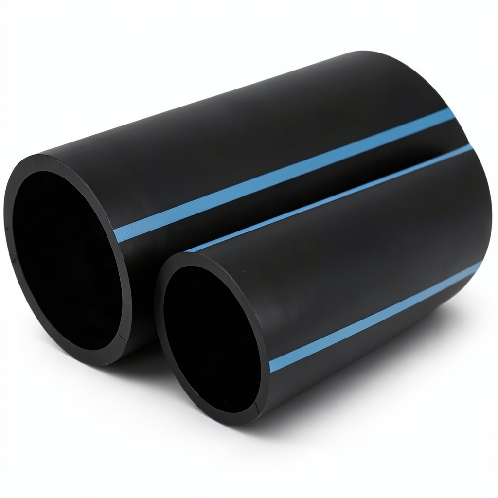 مواسير HDPE الوطني لشبكات المياه ضغط 16 بار قطر خارجي 125 مم سمك 9.3 مم لون أسود