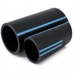مواسير HDPE الوطني ضغط 16 بار قطر خارجي 140 مم سمك 10.4 مم لون أسود