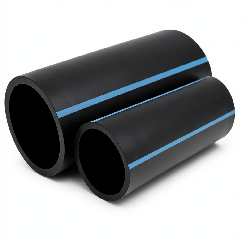 NPF HDPE Pipes Pressure 16 Bar Diameter 160 mm Thickness 11.9 mm Black