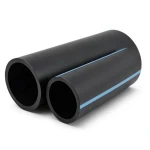 أنابيب HDPE الوطني ضغط 16 بار قطر خارجي 200 مم سمك 14.9 مم أسود