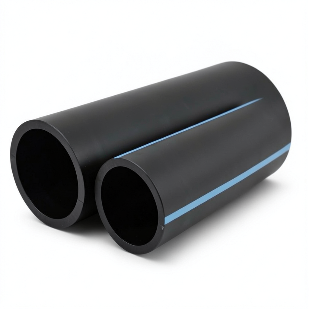 أنابيب HDPE الوطني ضغط 16 بار قطر خارجي 200 مم سمك 14.9 مم أسود