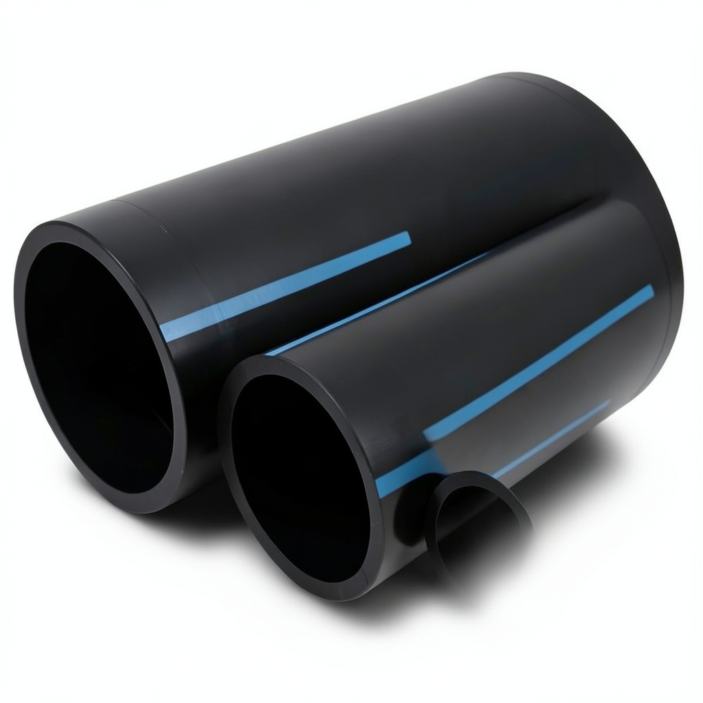 NPF HDPE Pipes Pressure 16 Bar Outside Diameter 225 mm Thickness 16.7 mm Black
