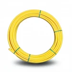HDPE Plastic Coil Pipe  PN 4.8 Bar [PE 80] OD 16 mm Thickness 2.3 mm Color Yellow | Almona Factory