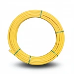 لفة أنابيب بلاستيك HDPE ضغط  4.8 بار [PE 80] قطر خارجي 125 مم سماكة 7.1 مم لون أصفر | مصنع المنى