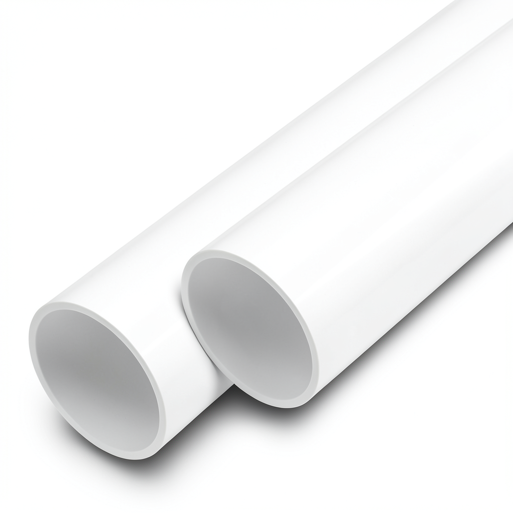 مواسير UPVC ضغط اسمي 8.6 بار مقاس 3 إنش سمك 2.7 مم لون أبيض