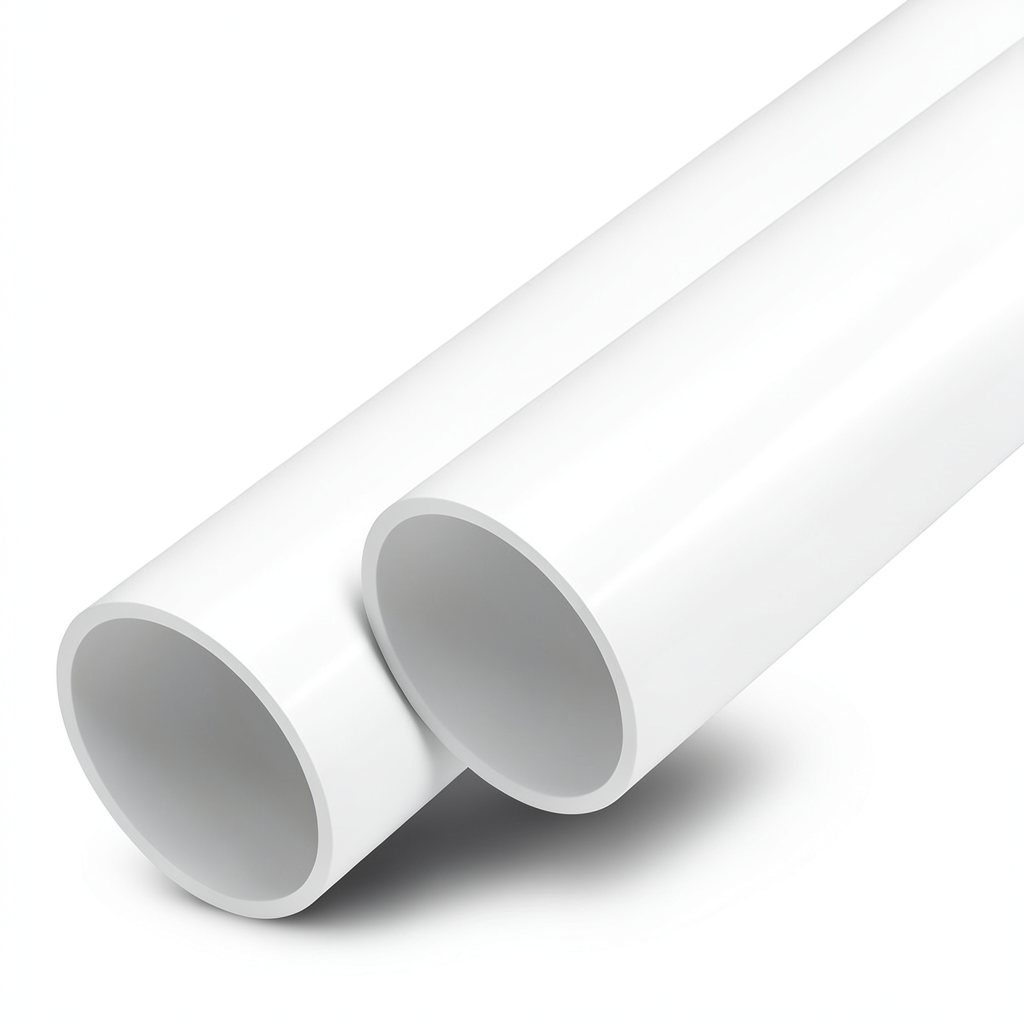 مواسير UPVC ضغط 20 بار قطر خارجي 110 مم سمك 8.1 مم لون أبيض