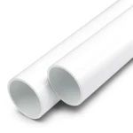 مواسير UPVC ضغط اسمي 8.6 بار مقاس 1/2 1 إنش سمك 1.5 مم لون أبيض