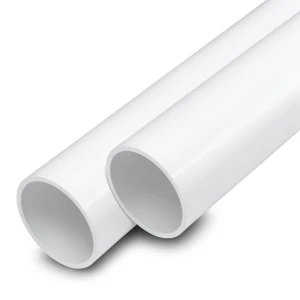 أنابيب UPVC ضغط اسمي 11 بار مقاس 1 إنش سمك 1.5 مم لون أبيض