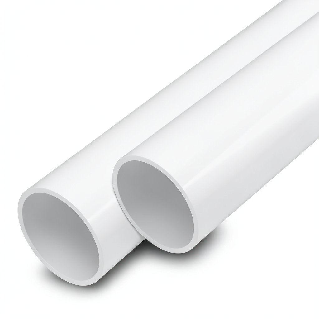 أنابيب UPVC ضغط اسمي 11 بار مقاس 1 إنش سمك 1.5 مم لون أبيض