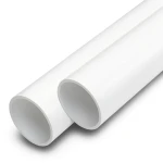 أنابيب UPVC ضغط اسمي 11 بار مقاس 1/4 1 إنش سمك 1.6 مم لون أبيض