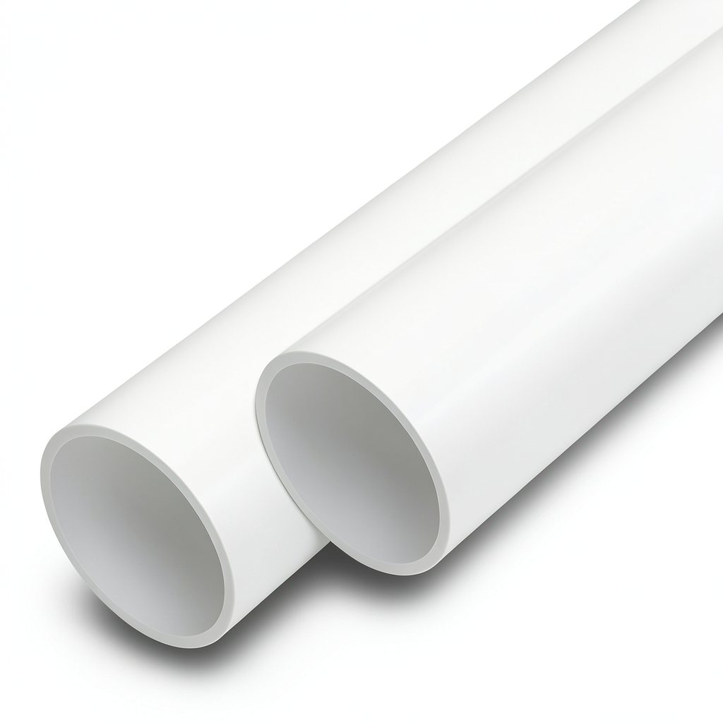 أنابيب UPVC ضغط اسمي 11 بار مقاس 1/4 1 إنش سمك 1.6 مم لون أبيض