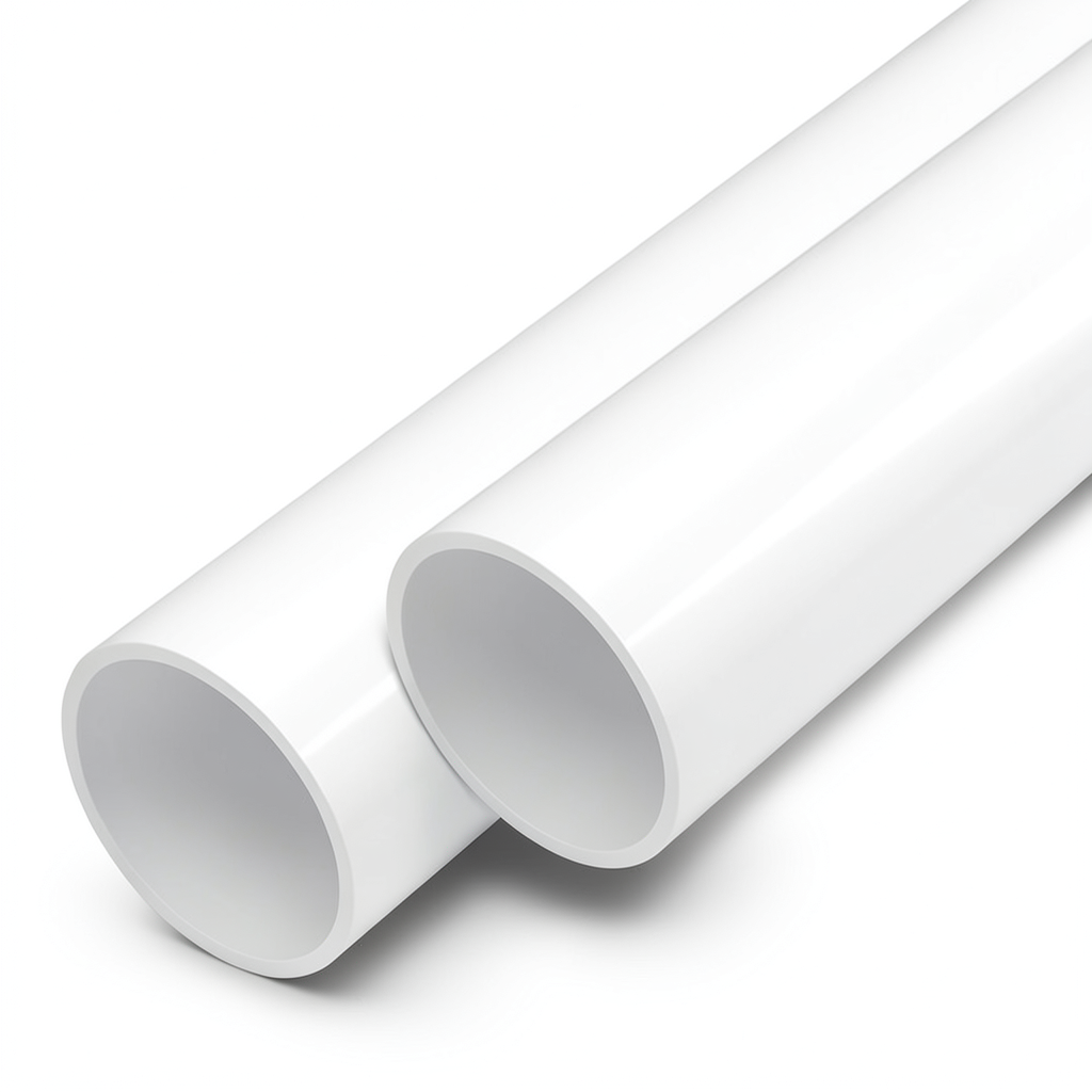 أنابيب UPVC ضغط اسمي 11 بار مقاس 2 إنش سمك 2.3 مم لون أبيض