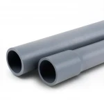 مواسير UPVC لانظمة الصرف الصحي الوطني  ضغط 16 بار  قطر خارجي 125 مم سمك 7.4 مم لون رمادي