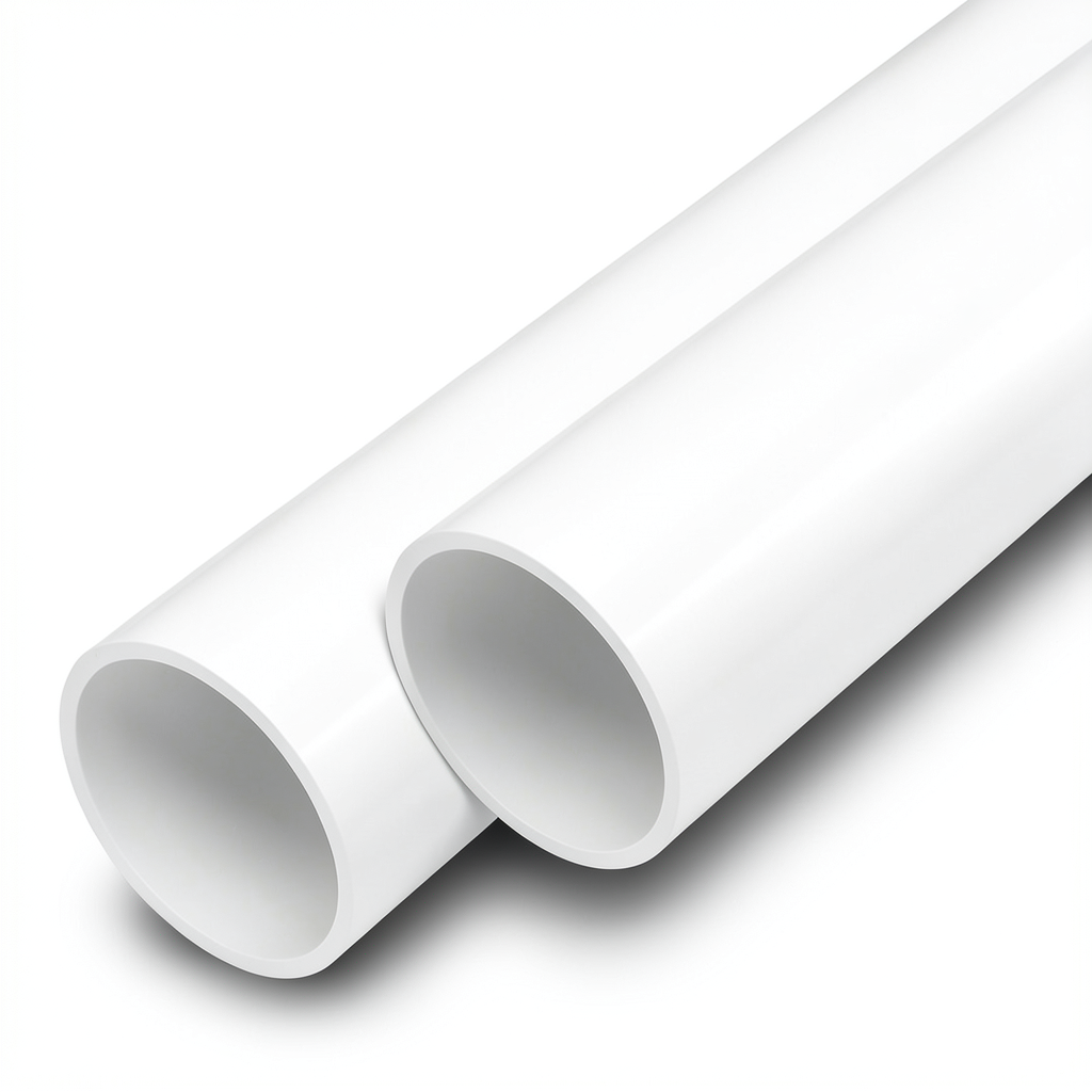 أنابيب UPVC ضغط اسمي 11 بار مقاس 1/4 1 إنش سمك 1.6 مم لون أبيض