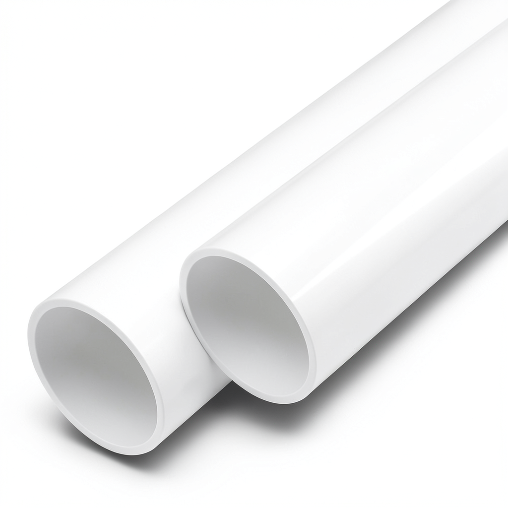 أنابيب UPVC ضغط اسمي 11 بار مقاس 8 إنش سمك 8.4 مم لون أبيض