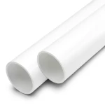 أنابيب UPVC ضغط اسمي 11 بار مقاس 1/2 1 إنش سمك 1.9 مم أبيض