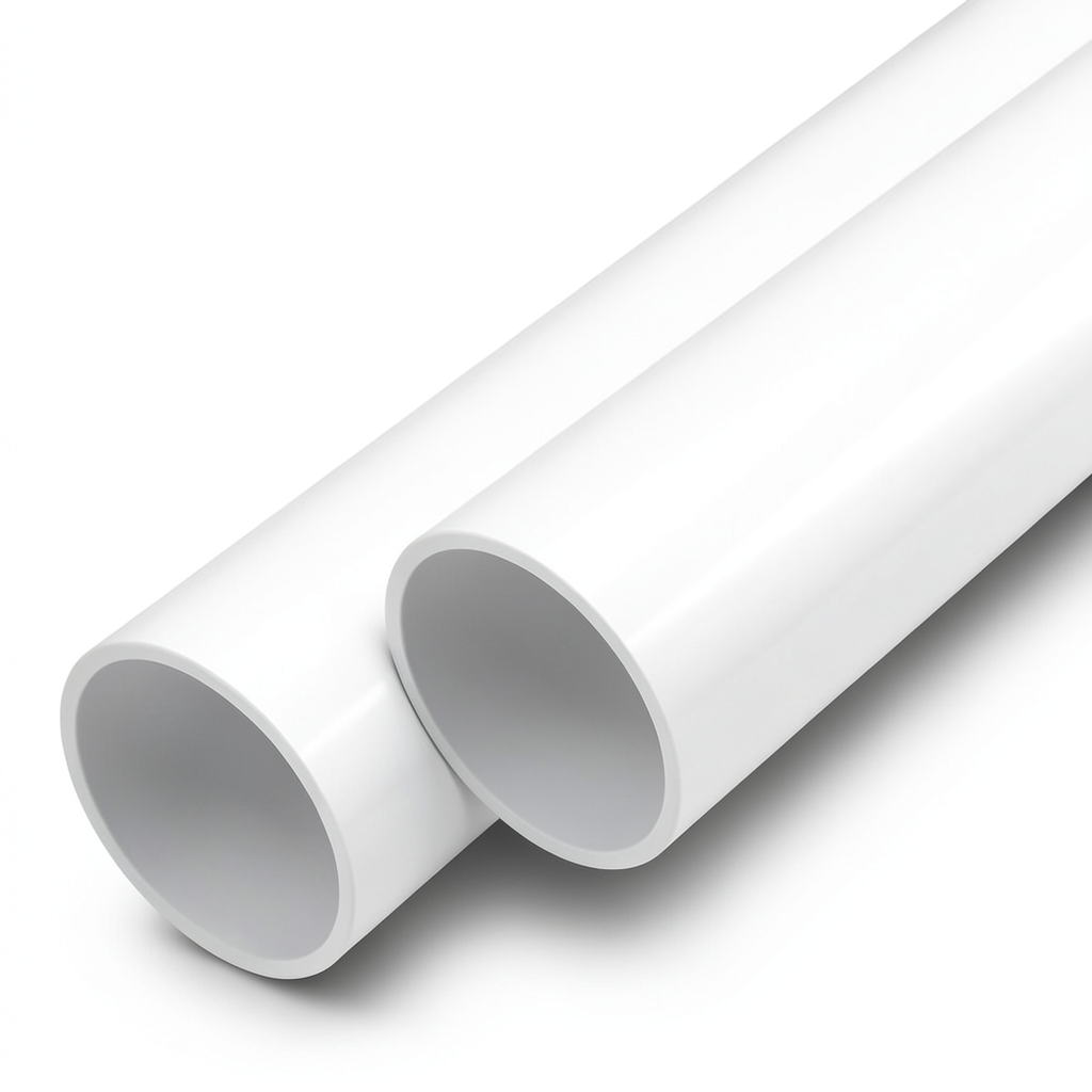 مواسير UPVC ضغط اسمي 13.8 بار مقاس 1 إنش سمك 1.6 مم لون أبيض