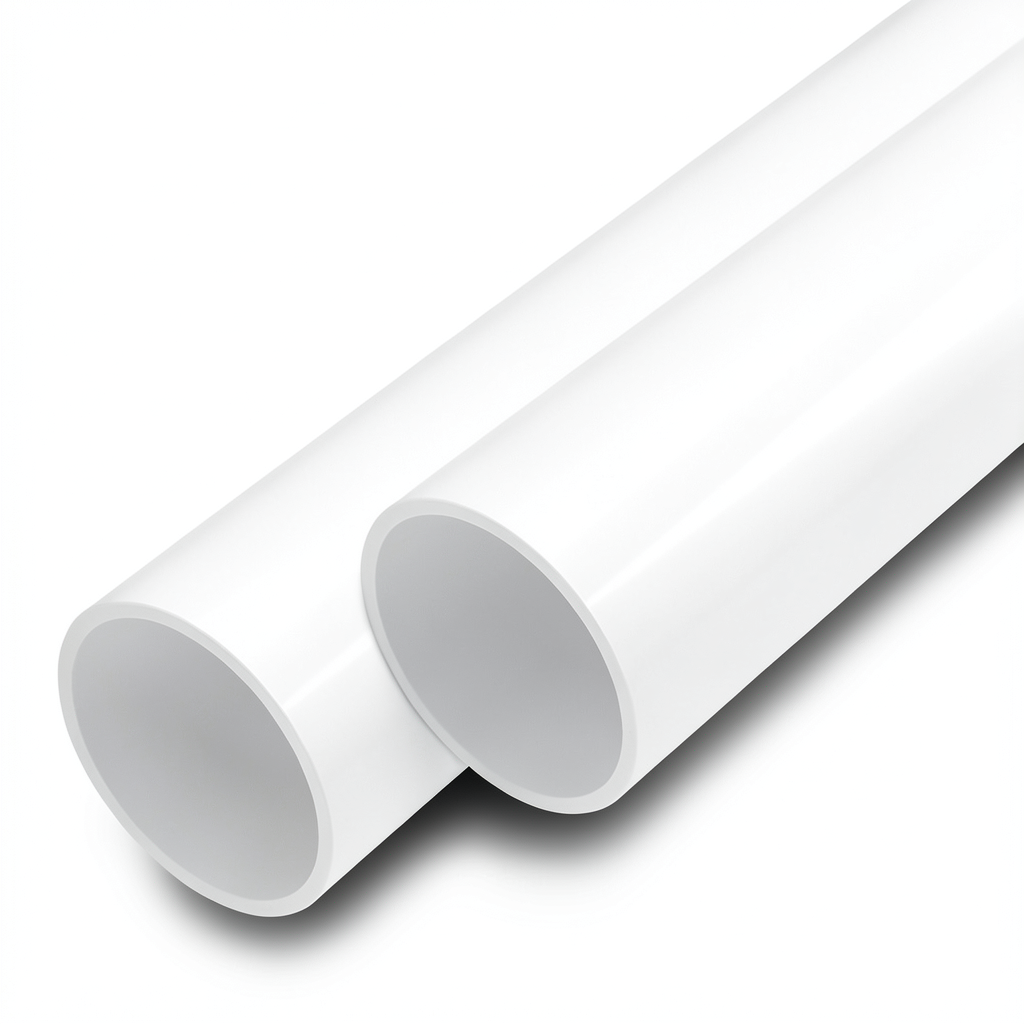 مواسير UPVC ضغط 20 بار قطر خارجي 110 مم سمك 8.1 مم لون أبيض