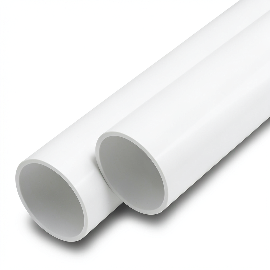 مواسير UPVC ضغط اسمي 13.8 بار مقاس 1/4 1 إنش سمك 2 مم أبيض