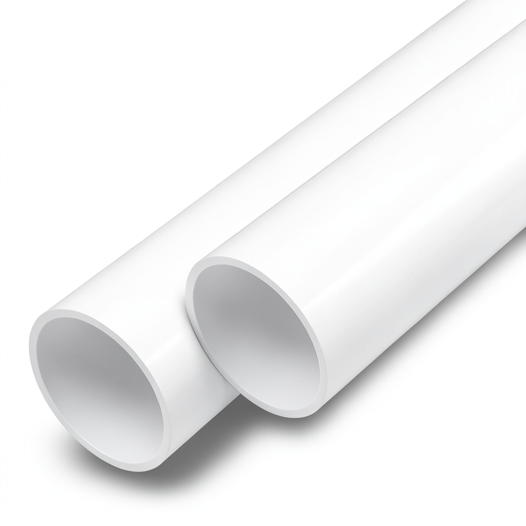 أنابيب UPVC ضغط اسمي 11 بار مقاس 6 إنش سمك 6.5 مم لون أبيض