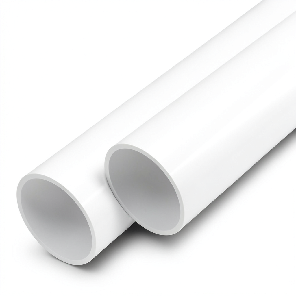 مواسير UPVC ضغط اسمي 13.8 بار مقاس 3/4 إنش سمك 1.5 مم لون أبيض
