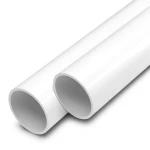 مواسير UPVC ضغط 16 بار قطر خارجي 90 مم سمك 6.7 مم لون أبيض