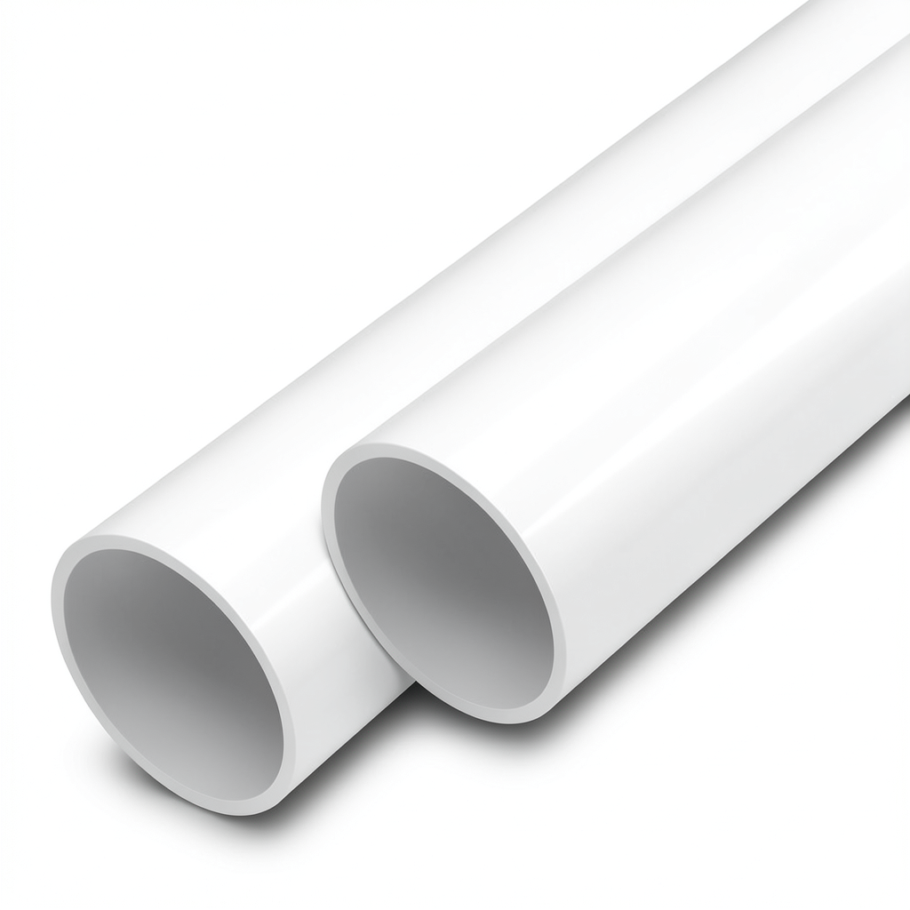 مواسير UPVC ضغط 16 بار قطر خارجي 90 مم سمك 6.7 مم لون أبيض