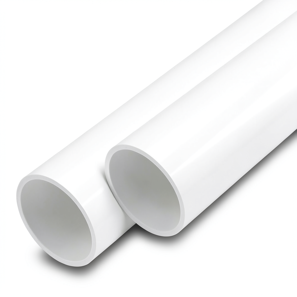 مواسير UPVC ضغط اسمي 13.8 بار مقاس 1 إنش سمك 1.6 مم لون أبيض