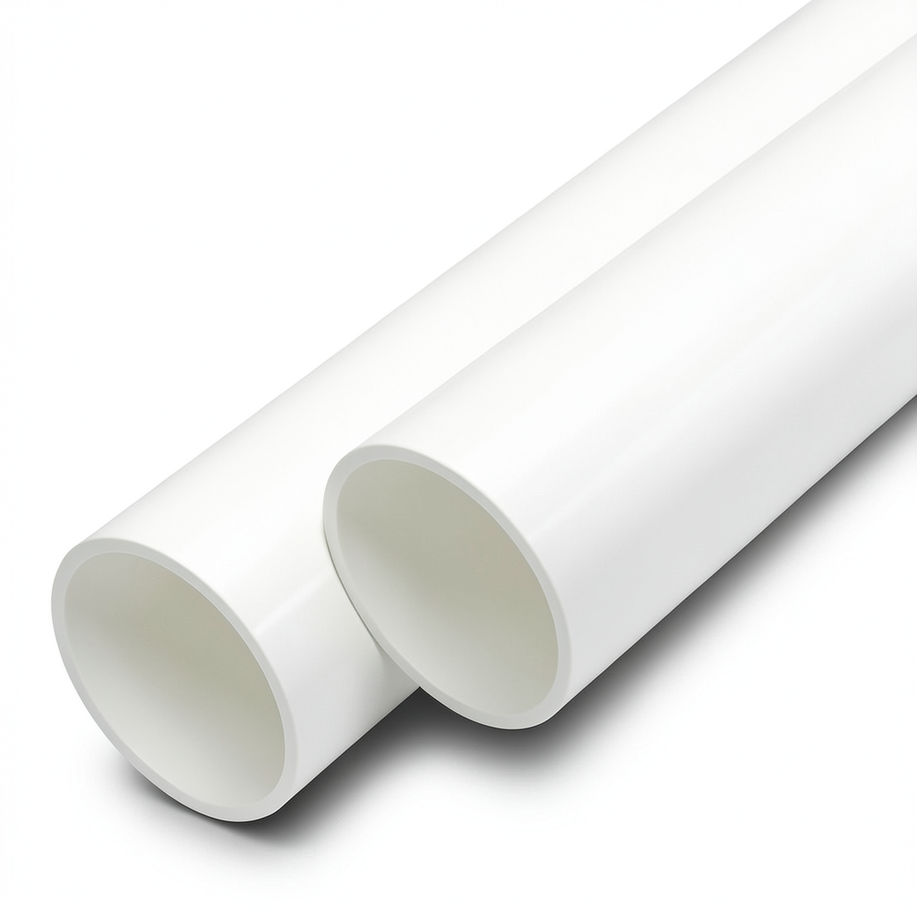 مواسير UPVC ضغط 20 بار قطر خارجي 110 مم سمك 8.1 مم لون أبيض