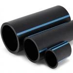 مواسير HDPE الوطني لشبكات المياه ضغط 16 بار قطر خارجي 355 مم سمك 26.3 مم أسود