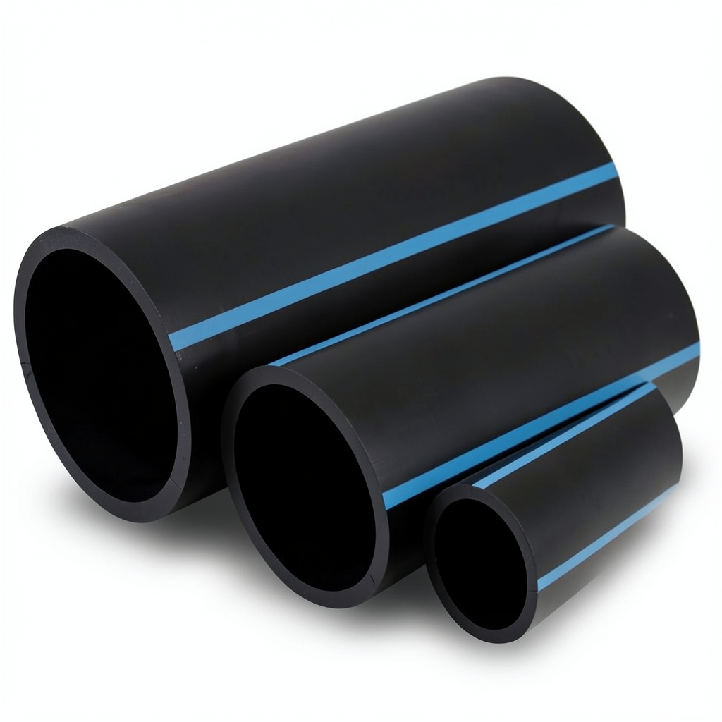 NPF HDPE Pipes Pressure 16 Bar Outside Diameter 400 mm Thickness 29.7 mm Black