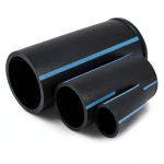 مواسير HDPE الوطني لشبكات المياه ضغط 6 بار قطر خارجي 110 مم سمك 2.7 مم لون اسود